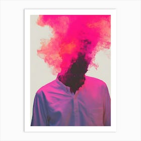 Pink Smoke Art Print