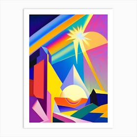 Celestial Abstract Modern Pop Space Art Print