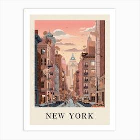 Vintage Travel Poster New York 4 Art Print