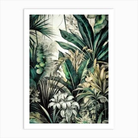 Tropical Jungle nature forest botany 1 Art Print