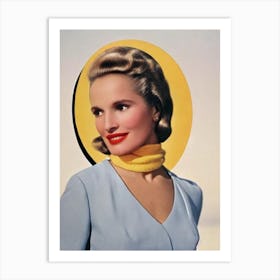 Eva Marie Saint Retro Collage Movies Art Print