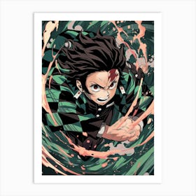 Tanjiro Kamado Demon Slayer 2 Art Print