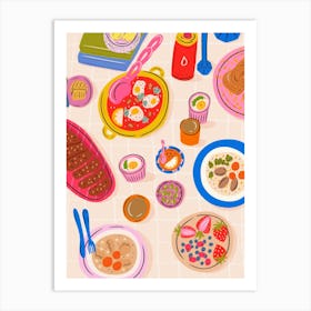 Breakfast In A Plate Art Print