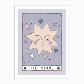 Tarot Card Star Art Print