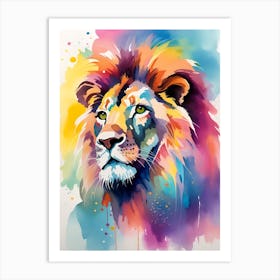 Lion Painting 11 Art Print