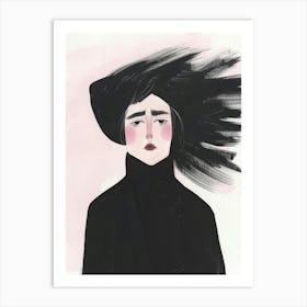 Woman With A Hat Art Print