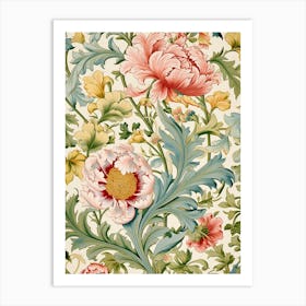 Floral Wallpaper 65 Art Print