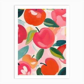 Apples Gouache Painting Art Print