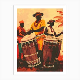 African Drums Art Print