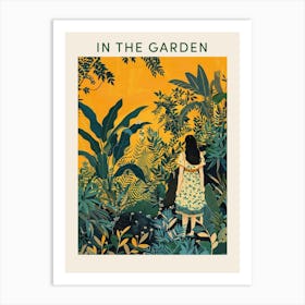 In The Garden Poster Yellow 2 Art Print