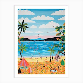Tanjung Rhu Beach, Langkawi Island, Malaysia, Matisse And Rousseau Style 3 Art Print