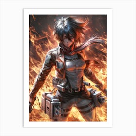 Mikasa Ackerman Attack On Titan 11 Art Print