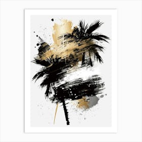 Palm Trees Painting Art Print