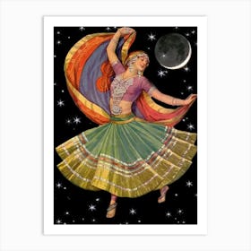 Indian Dancer Art Print