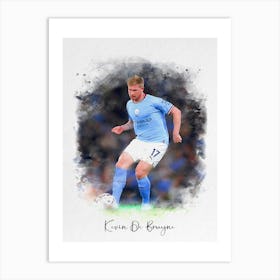 Kevin De Bruyne Manchester City 2 Art Print