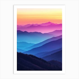 The Great Smoky Mountains, National Park Art Print