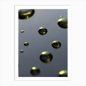 Oil Droplets Art Print