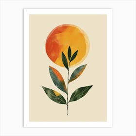 Stellar Balance Mid Century Style Art Print