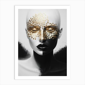 Black And Gold 1 Art Print