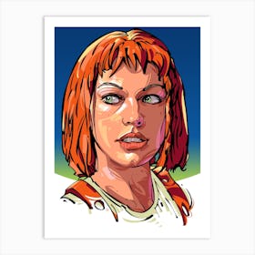 Leeloo Dallas Fifth Element Art Print