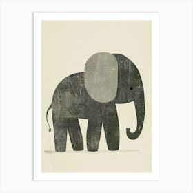 Elephant Canvas Print Art Print