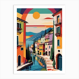 City In Italy Art Print