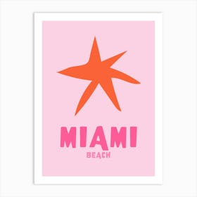 Miami Orange Art Print