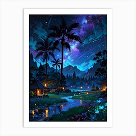 Night Landscape Art Print