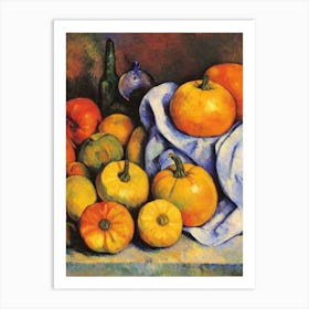 Hubbard Squash 2 Cezanne Style vegetable Art Print
