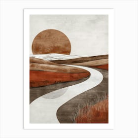 Sunset Road 6 Art Print