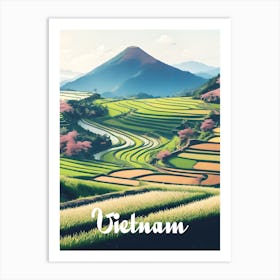 Vietnam Rice Terraces 1 Art Print