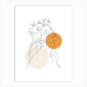 Butterfly Head.7 Art Print