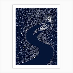 Starry Orca Art Print