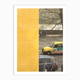 Complementary Colours and City Life on Millbank, London Art Print