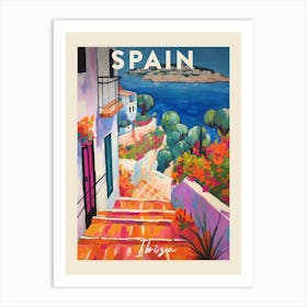 Ibiza Spain 4 Fauvist Painting  Travel Poster Art Print