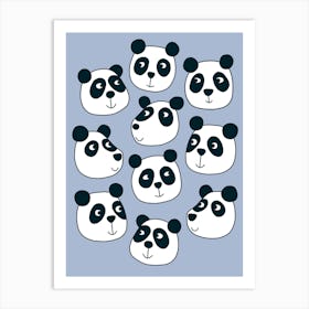 Panda Bears Art Print