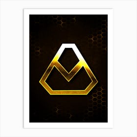 Gold Rocket League Art Print