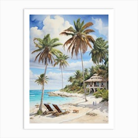 Beach Scene 5 Art Print