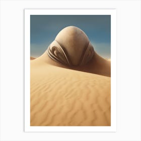 Dune Sand Desert Building 6 Art Print