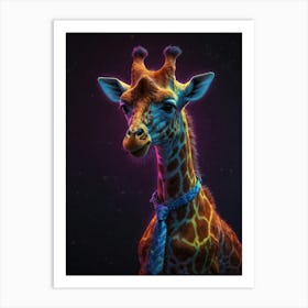 Giraffe Canvas Art 3 Art Print