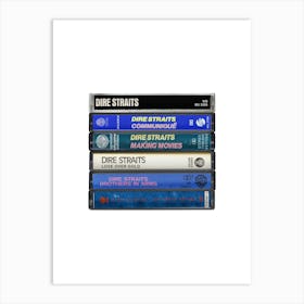 Dire Straits - Albums - Cassette Print Art Print