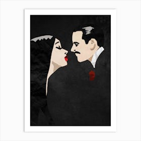 Cala Mia Collage Gomez And Morticia Art Print