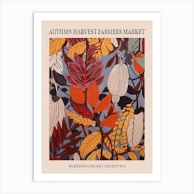 Fall Botanicals Bleeding Heart Dicentra 1 Poster Art Print