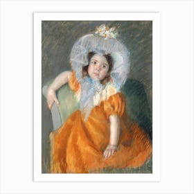 Margot In Orange Dress (1902), Mary Cassatt Art Print