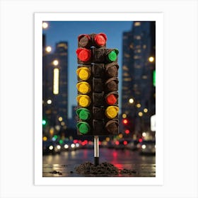 Traffic Light Art Print