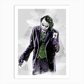 Joker Drawing Painting Art Print