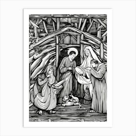 Nativity Scene 39 Art Print