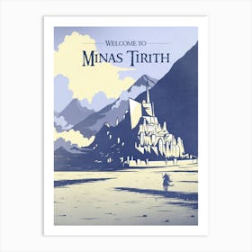 Minas Tirith - Lord of the Rings Art Print