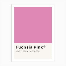 Fuschia Pink Art Print