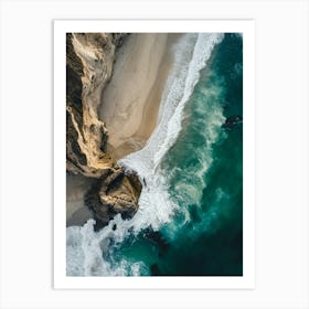 Aerial View Of California Coast Art Print